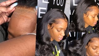 BEST amp EASIEST way to MELT your lace  Beginner friendly  Frontal Quickweave [upl. by Mayer811]