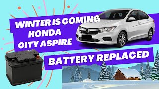 Honda City Aspire Battery Replaced [upl. by Burr9]