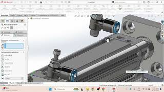 GEMELO DIGITAL CILINDRO NEUMÁTICO DESDE SOLIDWORKS A NX PARTE 1 [upl. by Iorgos]