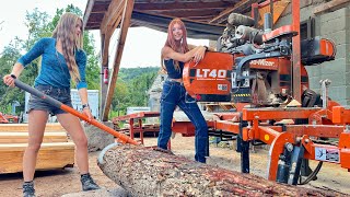 2 sisters 1 sawmill turning trees into treasures [upl. by Nosmas78]