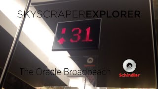 SKYSCRAPER EXPLORER Schindler Hispeed Traction Lifts  The Oracle Broadbeach [upl. by Ahsinauq884]