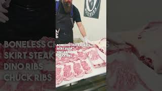 Check out the most soughtafter cuts from the front quarter of beef 🥩🔥🔪 shorts [upl. by Adalai491]