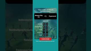 Almere City FC vs Feyenoord Today Prediction football predictions bettingtips [upl. by Zerline]