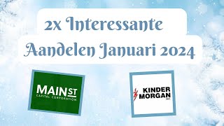 2x Interessante aandelen januari 2024 [upl. by Nede159]