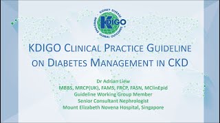 KDIGO Clinical Practice Guideline on Diabetes Management in CKD [upl. by Aron]