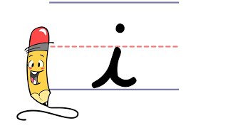 Pencil Petes Cursive Writing  Lowercase i [upl. by Reivazx405]