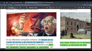 Exacer colbach  Historia de México  sesión 1 Parte 33 Independencia [upl. by Fong]