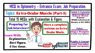 MCQ on ExtraOcular MusclesPart3  15 MCQs [upl. by Edualc]