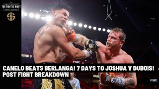 CANELO BEATS BERLANGA 7 DAYS TO JOSHUA VS DUBOIS [upl. by Benedic]