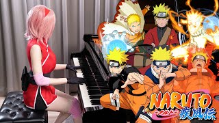 NARUTO SAD amp PASSIONATE THEME PIANO MEDLEY ✨2100000 Subscribers Special✨Rus Piano [upl. by Tremann]