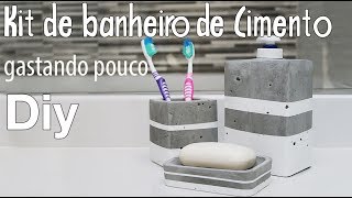 Diy KIT DE BANHEIRO EM CIMENTO [upl. by Innep32]