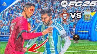 FC 25 Portugal VS Argentina Ronaldo VS MESSI GAMEPLAY PS5 4K UHD FC25 messi ronaldo gameplay [upl. by Antebi84]