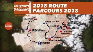 The route for the 70th edition  Critérium du Dauphiné 2018 [upl. by Aniwde996]