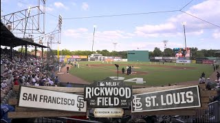 MLB at Rickwood Field on FOX intro  SFvsSTL  6202024 [upl. by Lowenstein]