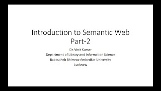 Semantic WebPart2 [upl. by Ynattyrb]