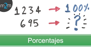 PORCENTAJE entre dos cantidades │ REGLA DE 3 [upl. by Baudelaire]