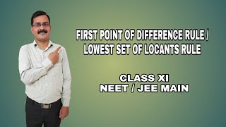 First Point of difference ruleLowest set of locants ruleIUPAC NomenclatureCLASS XINEETJEE MAIN [upl. by Aziul]