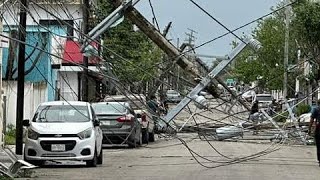 Cancún Riviera Maya cozumel Mexico  hurricane beryl footage live cam [upl. by Micheil]