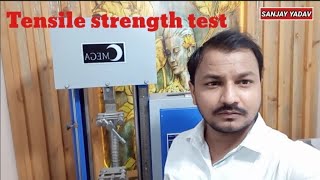 How to do tensile strength test [upl. by Zebe]