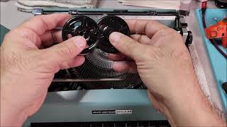 Olivetti Lettera 22 amp 32  Ribbon Installation [upl. by Drice]