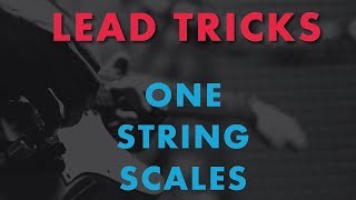 Tricks on One String  Cool Solo techniques for lead guitar [upl. by Cosma369]