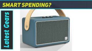 Konex 40W Leather Portable Bluetooth Speaker Review [upl. by Laersi]