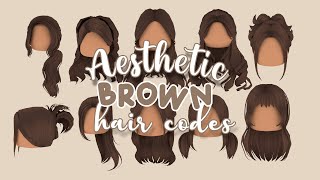 BROWN hair codes for Roblox  Dress to impress Bloxburg brookhaven [upl. by Klinges]