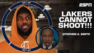 THE LAKERS CANT SHOOT 🗣️ Stephen A picks the Warriors over Los Angeles to make the WCF  Get Up [upl. by Ymia]