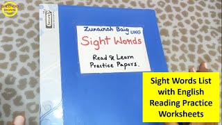 Sight words Practice Binder  Sight words list and practice papers [upl. by Nehtanoj851]