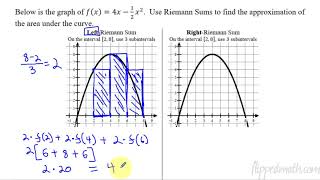 Calculus ABBC – 62 Approximating Areas with Riemann Sums [upl. by Yauqaj684]