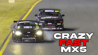 Insanely fast Mazda Mx5 Miata crushes R32 Nissan GTR [upl. by Ardnosal112]