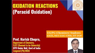 Oxidation Reactions Peracid oxidation  Prepare for GATE JAM NET [upl. by Demah]