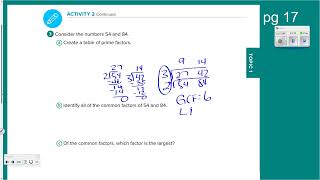 KMS 6th Grade Math  Module 1 Topic 1 Lesson 2 pt 2 [upl. by Angil]