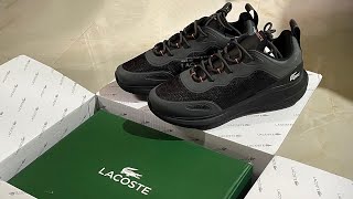 Quick Lacoste Active Trainers Black  Unboxing and On Feet [upl. by Gmur]