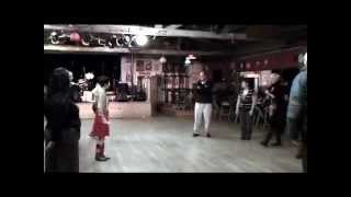 ZYDECO TWO STEP Dance Lesson by CHERYL McBRIDE for MARK ST MARY at Ashkenaz [upl. by Nivert225]