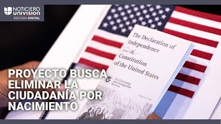 Republicanos impulsan proyecto de ley que busca eliminar la ciudadanía por nacimiento ¿es viable [upl. by Ardua]