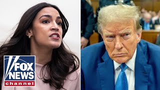 AOC fires back at Trump over Bronx rally Trying to fund his own legal fees [upl. by Jade]