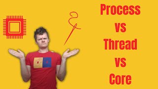 Process vs Thread vs Core [upl. by Kubiak]