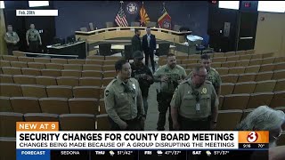 Increased security measures implemented at Maricopa County Supervisors meetings [upl. by Philipa]