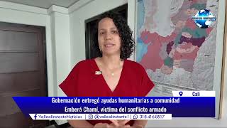 Gobernación entregó ayudas humanitarias a comunidad Emberá Chamí víctima del conflicto armado [upl. by Nailimixam656]