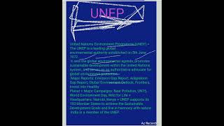 UNEP unep​ ias​​​​​​​​​ gs​​​​ shorts​ ca​ internationalorganizations​ globalwarming viral [upl. by Namrac]