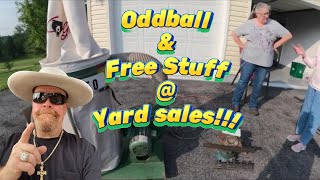 Oddball Items amp Free Stuff  Yard Garage Sales [upl. by Pippo219]