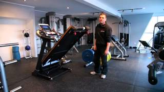 Instructional How To Fold Your Treadmill For Storage [upl. by Nolly]