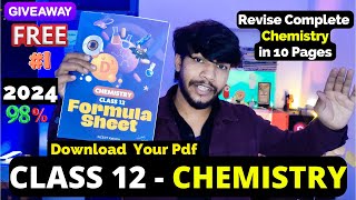 Class 12th Chemistry formula sheet 2023  2024  Download pdf Now  ALL formulas in 10 pages only [upl. by Siram]