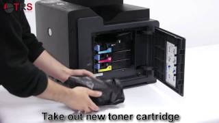 TRS Europe  Toner Cartridge Replacement  user guide  7251 7251A 7251B 7251C [upl. by Aroc]