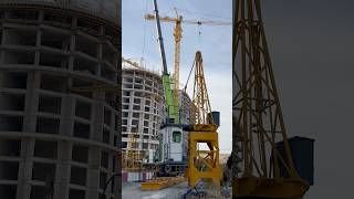 CABINA SWING ASSEMBLY towercrane potain construction heavyequipment craneoperator cranes yt [upl. by Ydisahc]