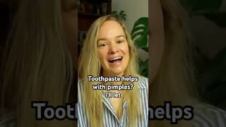 Should You Use Toothpaste on Pimples [upl. by Nimrak360]