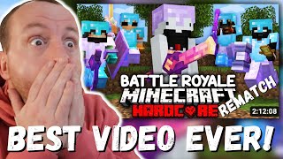 BEST VIDEO EVER SpeedSilver 100 Players Simulate Minecrafts Deadliest Tournament REMATCH REACTION [upl. by Enirok]