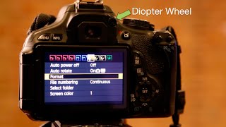 Setting Your Cameras Diopter [upl. by Ijies267]