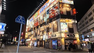 Night walk around Hakata Station  Japan 4K [upl. by Ylnevaeh]